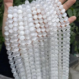 Selenite Beads Natural Round Beaded 6 8 10 Mm for Jewelry Making
