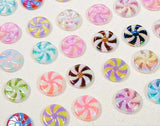 5Pcs Spiral Lollipop Acrylic Beads DIY Jewelry Making Accessories