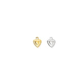20PCS Stainless Steel Hollow Heart Charms Pendant DIY Jewelry Making