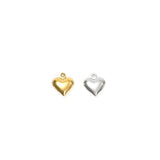 20PCS Stainless Steel Hollow Heart Charms Pendant DIY Jewelry Making