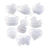 Heart Compartment Plastic Storage Box Jewelry Organizer