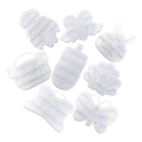 Heart Compartment Plastic Storage Box Jewelry Organizer