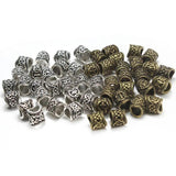 24pcs Metal Rune Viking Beads DIY Bracelet Necklace Jewelry Making Accessories