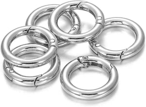 Metal Clasps Buckles Spring O Ring Round Carabiner Snap Hook