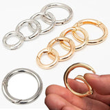 Metal Clasps Buckles Spring O Ring Round Carabiner Snap Hook