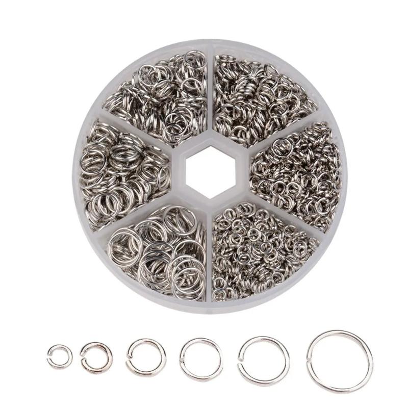DIY Jewelry Accessories Mixed Boxed Iron Ring Connecting Ring Buckle