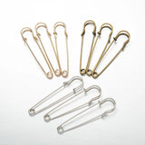 20pcs 38-100mm Metal Safety Brooch Pin Base Pins for DIY Jewelry Making