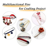 20pcs 38-100mm Metal Safety Brooch Pin Base Pins for DIY Jewelry Making