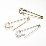 20pcs 38-100mm Metal Safety Brooch Pin Base Pins for DIY Jewelry Making