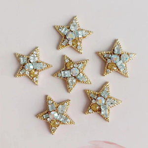 10 PCS 23x24mm KC Crystal Rhinestone Star DIY Jewelry Making