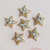 10 PCS 23x24mm KC Crystal Rhinestone Star DIY Jewelry Making