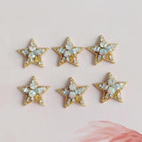 10 PCS 23x24mm KC Crystal Rhinestone Star DIY Jewelry Making