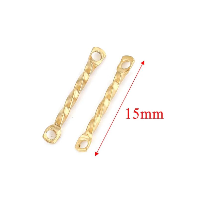 20pcs Stainless Steel Column Links for DIY Earrings