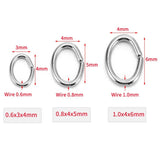 100pcs Stainless Steel Jump Rings 4 5 6mm Split Rings for DIY Jewelry