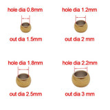 100-200pcs Stainless Steel Stopper Spacer Beads for Jewelry Making