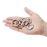 Stainless Steel Key Chain Round Keyrings DIY 20/25/32mm