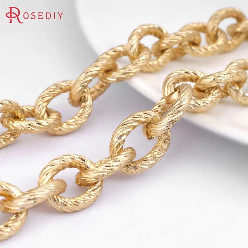 1 Meter 15*11MM Aluminum Round Chains Diy Jewelry Findings