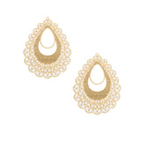 4pcs Stainless Steel Filigree Earring Charm Pendants