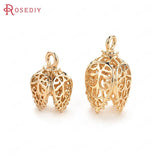 10PCS Brass Bead Caps Tassel Caps Diy Jewelry Findings Earrings Accessories