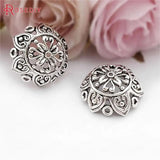 10PCS Antique Style Zinc Alloy Big Beads Caps Tassel Caps Diy