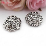 10PCS Antique Style Zinc Alloy Big Beads Caps Tassel Caps Diy