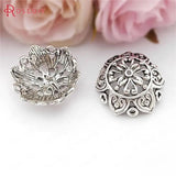 10PCS Antique Style Zinc Alloy Big Beads Caps Tassel Caps Diy