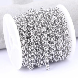 2m Stainless Steel Wide Link Chains for Necklace DIY