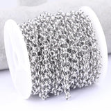 2m Stainless Steel Wide Link Chains for Necklace DIY