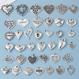 Alloy Peach Heart Jewelry Set - Necklace Earrings Pendant Bracelet B