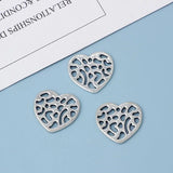 Alloy Peach Heart Jewelry Set - Necklace Earrings Pendant Bracelet B