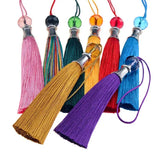 8Pcs 8cm Silk Tassel Charms Pendant for DIY Jewelry Making