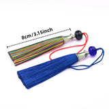 8Pcs 8cm Silk Tassel Charms Pendant for DIY Jewelry Making