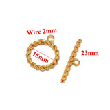 5 Sets Stainless Steel Toggle Clasp DIY Jewelry Making