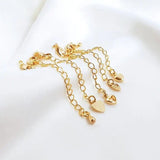 6PCS 14K Brass Extender Chain with Lobster Clasps - DIY Jewelry Making