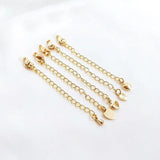 6PCS 14K Brass Extender Chain with Lobster Clasps - DIY Jewelry Making