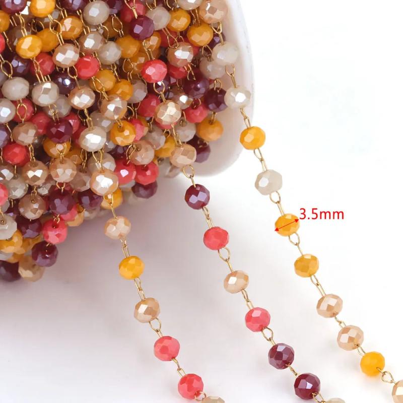 Crystal Stone Stainless Steel Chain for Jewelry Making