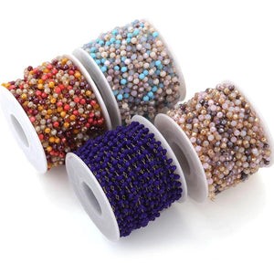 Crystal Stone Stainless Steel Chain for Jewelry Making