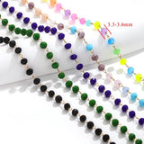Crystal Stone Stainless Steel Chain for Jewelry Making