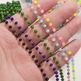 Crystal Stone Stainless Steel Chain for Jewelry Making