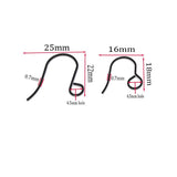 Stainless Steel Hypoallergenic Earring Hooks Findings for DIY Jewelry Making