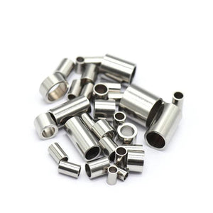 50pcs 5mm Stainless Steel Tube Spacer Beads DIY Jewelry Making