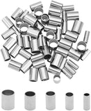 50pcs 5mm Stainless Steel Tube Spacer Beads DIY Jewelry Making