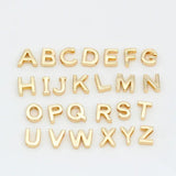 1.4MM 14K Plated Brass A-Z Alphabet Letter Charms Pendants DIY Jewelry Making