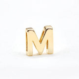 1.4MM 14K Plated Brass A-Z Alphabet Letter Charms Pendants DIY Jewelry Making
