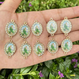 10PCS Saint Jude Our Lady Of Guadalupe Charms for DIY Jewelry Making