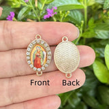 10PCS Saint Jude Our Lady Of Guadalupe Charms for DIY Jewelry Making