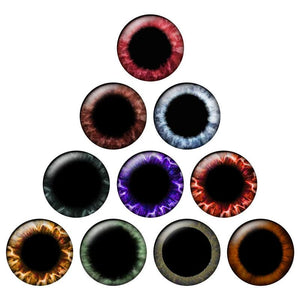 24pcs Blythe Doll Pupil Eyes 14mm Thin Glass Eye DIY Supplies H212