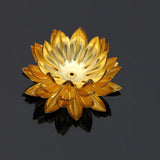 5pcs 30mm Metal Brass Flower Beads Caps Charms DIY Jewelry Making