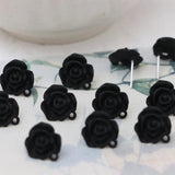 10pcs Flower Earrings Connectors Alloy Stud Earrings Base for Diy Jewelry Making
