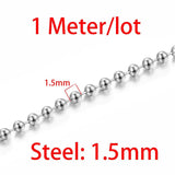 Stainless Steel Ball Chain DIY Jewelry Making 1M